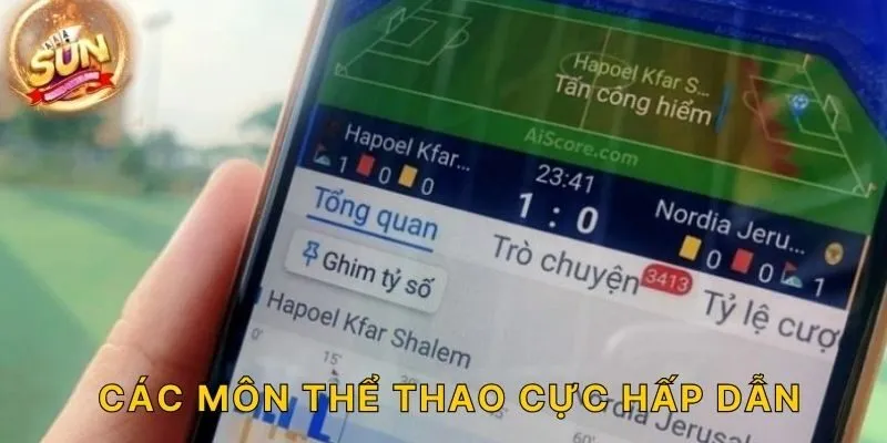 CÁC MÔN THỂ THAO CỰC HẤP DẪN